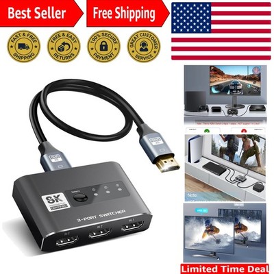 High-Speed HDMI 2.1 3 in 1 Switch - Ultra HD Quality for Gamers & Streamers
