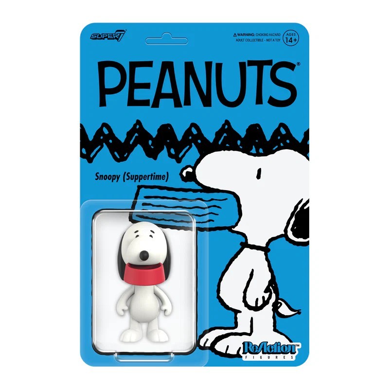 Snoopy (Suppertime) PEANUTS Super7 Reaction Action Figure | eBay