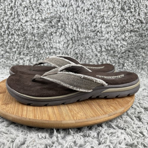 Skechers Go Walk Arch For Sandal Surfacer Brown Mens 10 Relaxed Fit Comfort - Picture 3 of 10