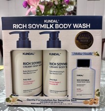 KUNDAL Rich Soymilk Creamy Body Wash Mellow Vanilla 3 Pack 500ml