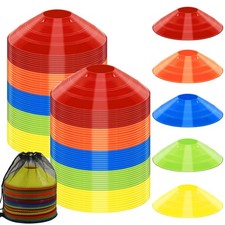 15PCS Disc Cones Training Cones Agility Soccer Cones with Carry Bag for Training