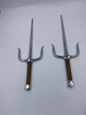 Set of 2 Vintage Tokidu 18" Overall Length Sai Martial Arts Weapons