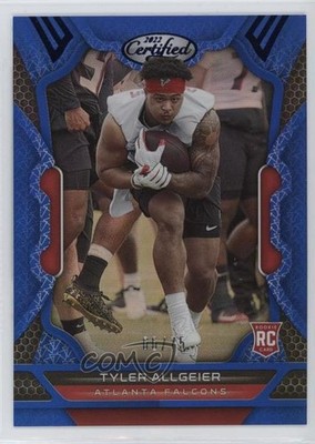 2022 Certified Rookies Mirror Blue 66/75 Tyler Allgeier #173 Rookie RC go9