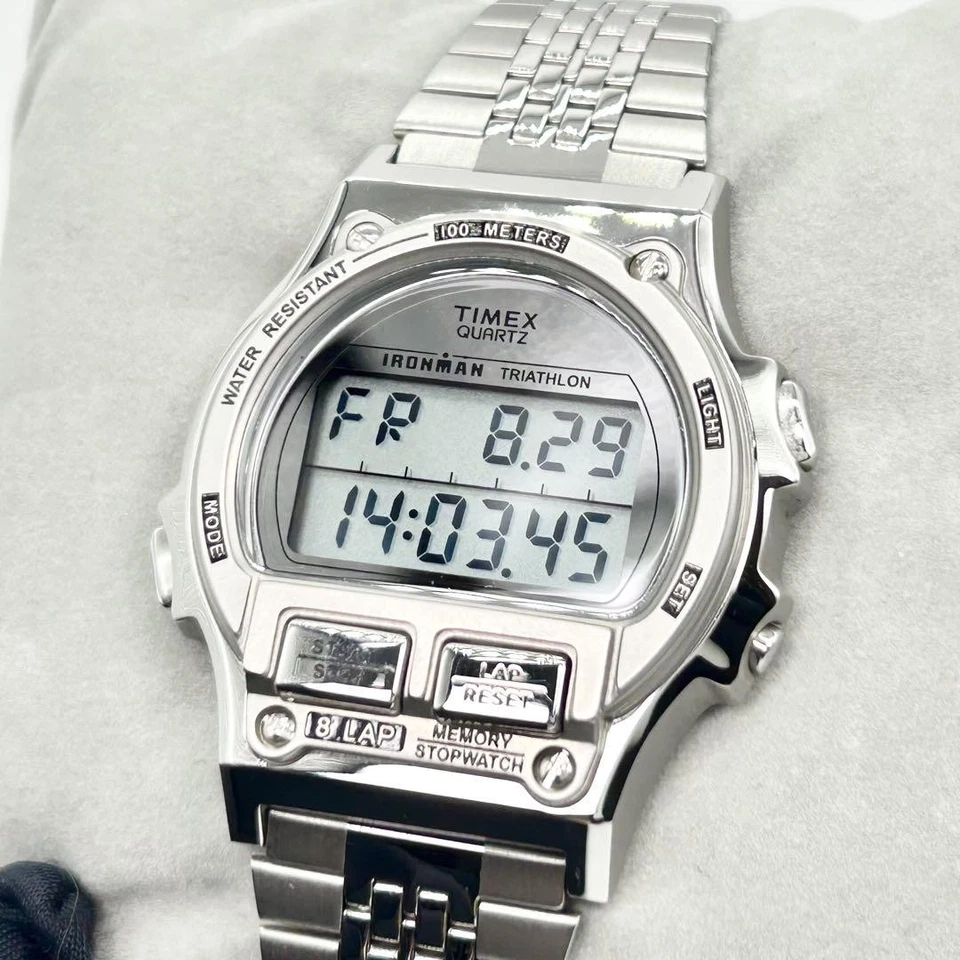 Reloj Timex Beams Ironman 8 vueltas completo de metal acero inoxidable correa de 20,5 cm colaboración limitada Foto 4 de 4
