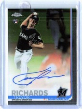 2019 Topps Chrome Trevor Richards Rookie Autographs Baseball Card MLB AU. rookie card picture