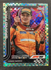 046/199 Aqua Checker Lando Norris #126 McLaren - 2025 Topps Chrome Formula 1 F1