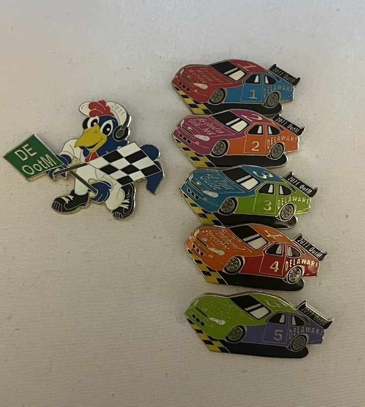 2011 Odyssey of the Mind World Finals Race Car DE Pin Set