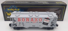 Weaver U1904 O Gauge Boraxo PS-2 3-Rail Covered Hopper Car #40238 EX/Box