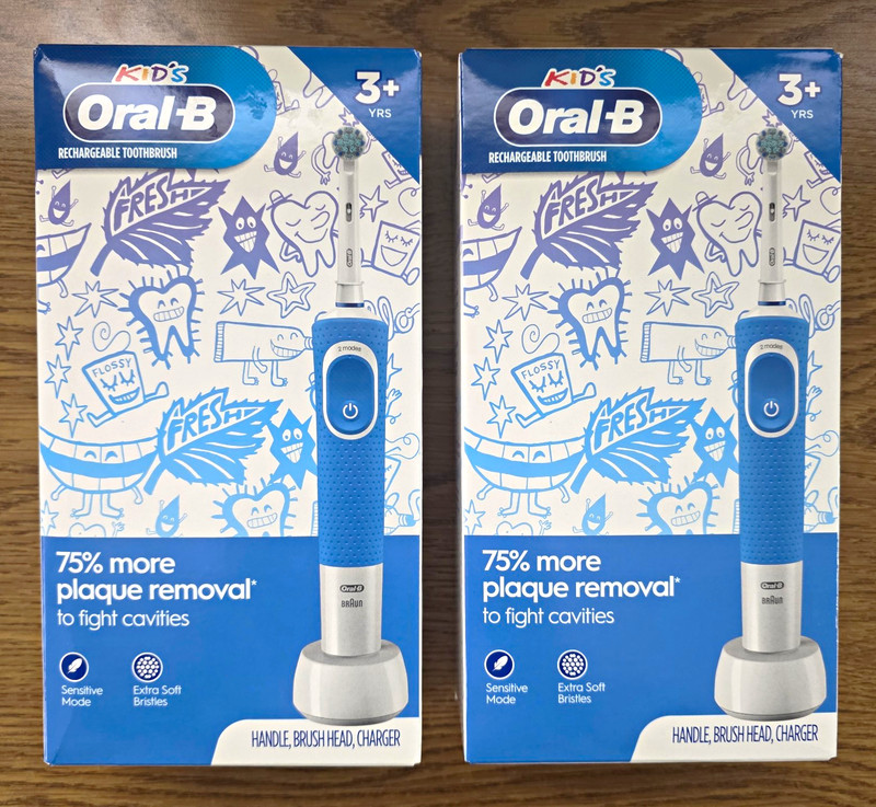 Oral-B Kids Rechargeable Electric Toothbrush - NEW! 2 Pack