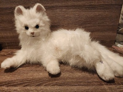 FurReal Friends Lulu My Cuddlin' Kitty Persian Cat Interactive Plush Hasbro 2009