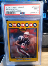 2008 Topps Chrome - Randy Moss #TC128 Gold Refractor /199