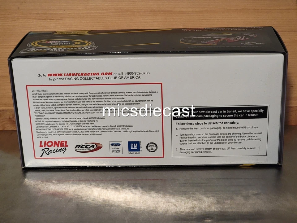 XRARO 2014 Kurt Busch #41 Haas Automation Chase Cup Diecast 1:24 Penske 253 Nuevo en caja Foto 4 de 4