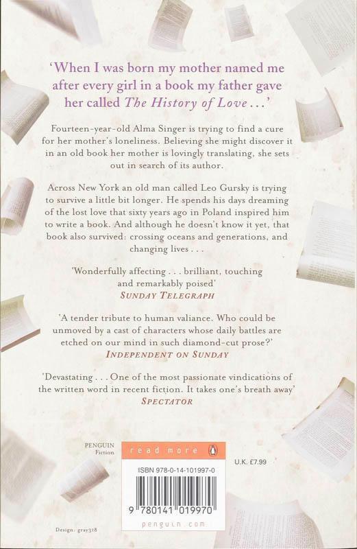 Thumbnail - The History Of Love Nicole Krauss Taschenbuch 252 S. Englisch 2006