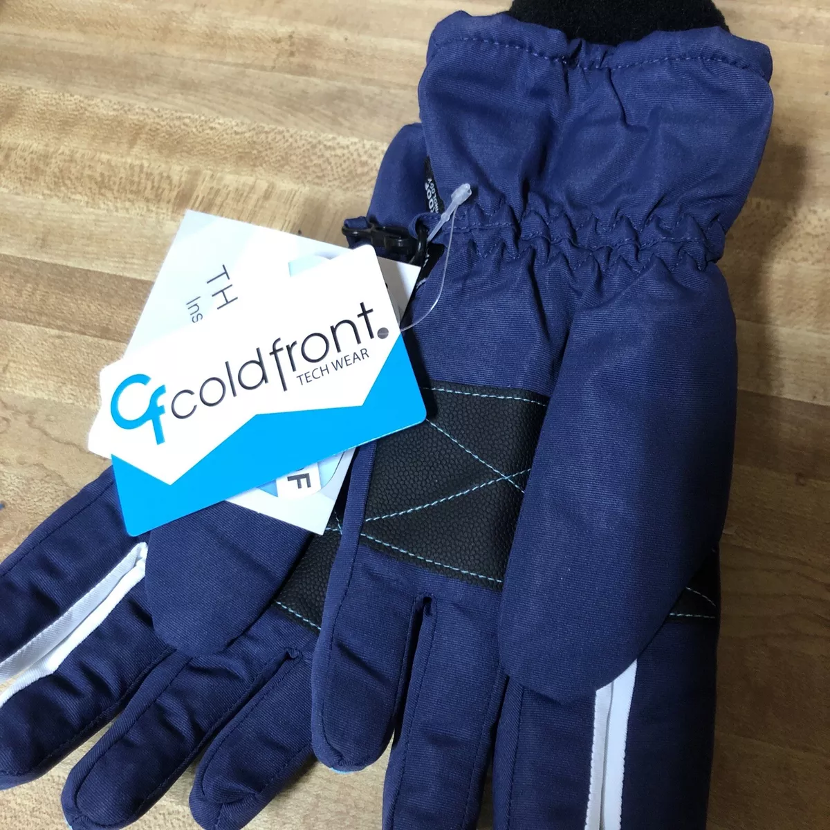 3M Girls Ski Gloves Waterproof Blue Navy Color Size 4 6x Brand New