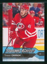 TREVOR CARRICK RC YOUNG GUNS 2016-17 UPPER DECK 16-17 NO 230       2509
