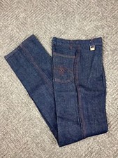 Vintage 70's Levis Jeans Womens 25x35 Embroidered Juniors Dark Wash RARE NOS