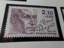 FRANCE 1985, timbre 2359, CELEBRITES' ECRIVAINS, DORGELES neuf** VF MNH STAMP