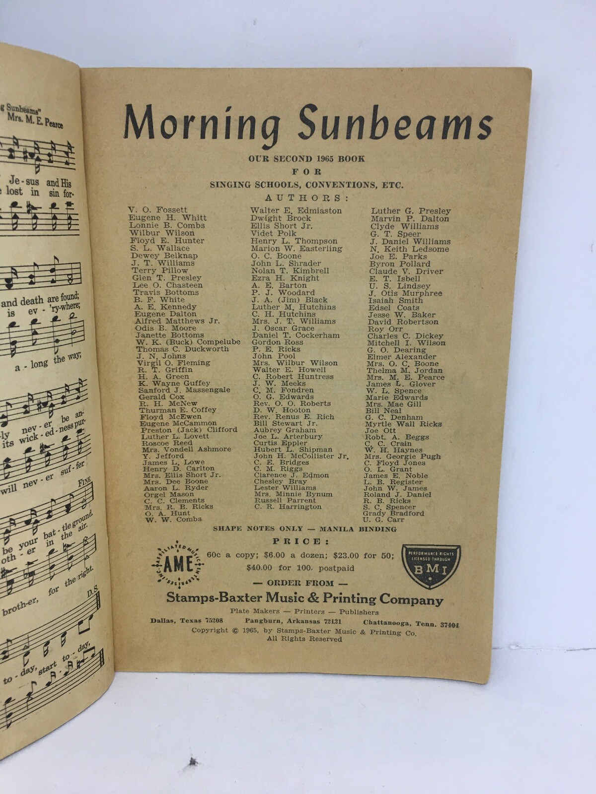 Morning Sunbeams Stamps Baxter Hymnal eBay
