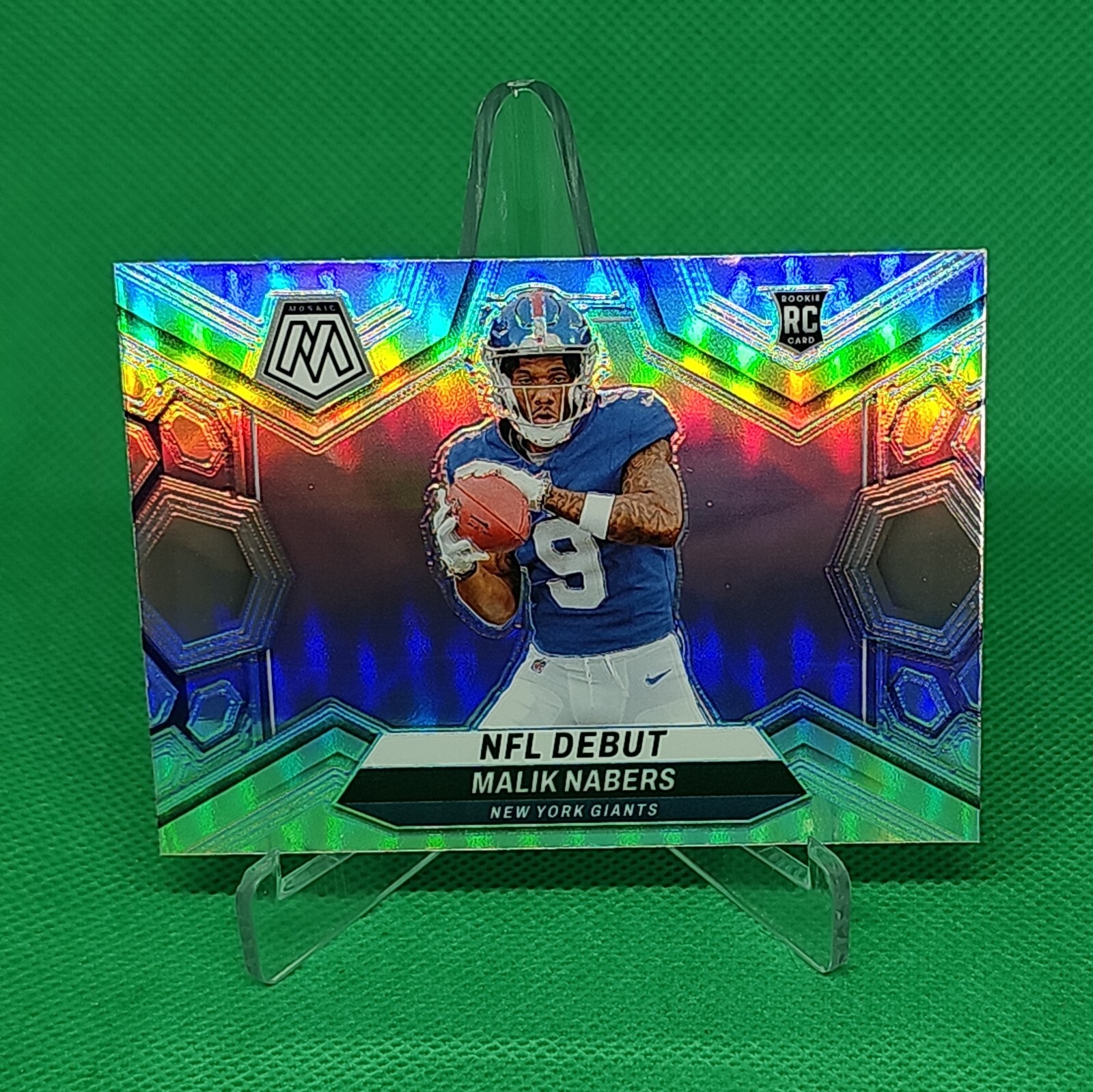 2024 Mosaic Malik Nabers RC Rookie Debut Silver NY Giants 🔥 ships free! 🔥
