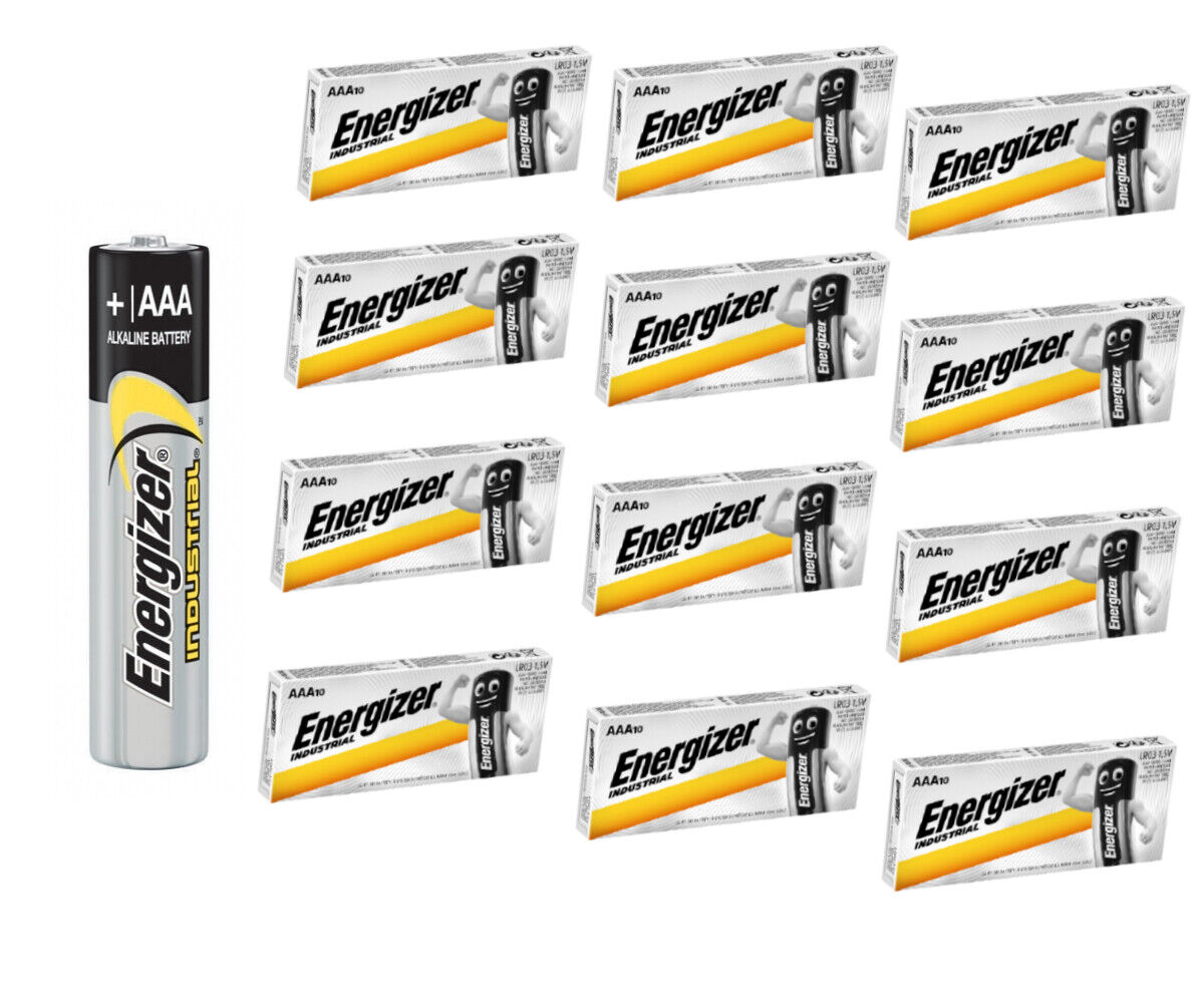 Thumbnail - 12x10er Pack-energizer Industrial Alkaline Batterie Aaa-micro En92
