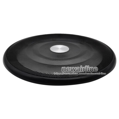 Grille De Protection Pour Enceinte, Set De 2 Cercles Métal Noir, Style Industriel – 6.5/8 Pouces