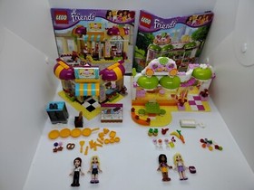 LEGO Lot 2 FRIENDS 41006 41035 Downtown Bakery Juice Bar sets 100% complete
