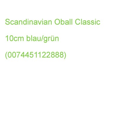 SCANDINAVI oball Babyspielzeug Classic blau/grün (0074451122888) (OB-12288)