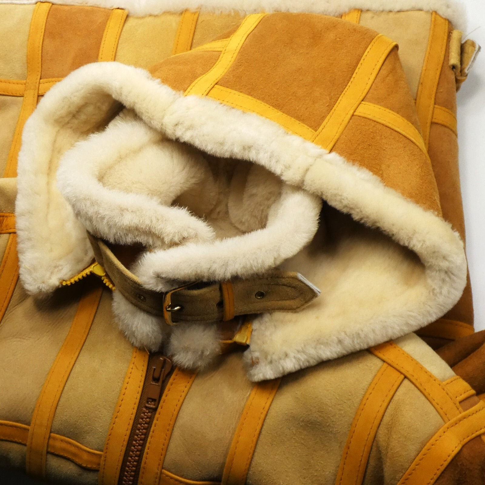 Genuine Shearling Sheepskin B-3 Type Patch Made U… - image 8