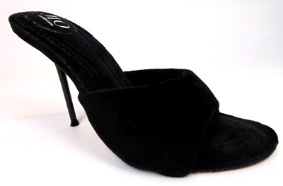JLO by Jennifer Lopez Women's Tamin Evening Heels Sandals, Size 8.0 Black velvet