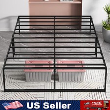 14" Heavy Duty Bed Frame Metal Platform Queen/Full/Twin Size Sturdy Slat Support