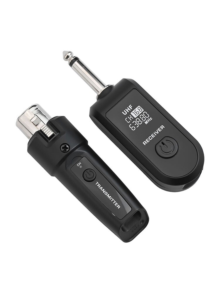 High Sensitivity 20-Channel Wireless Guitar and Mic Set for Mixers