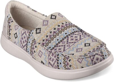 Skechers Bobs  Womens Girls Point Proven Memory Foam Slip On Shoes Loafers 5.5