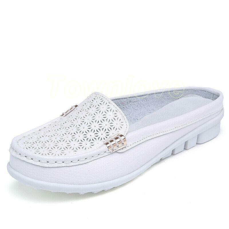 Casual Half Slippers/Candy Colored Genuine Leather With Raised Height Inside