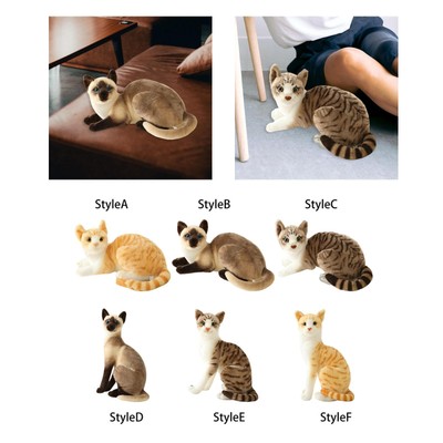 Katze Plüschtiere Komfortable Puppe Lebensechte süße Simulation Siamesische