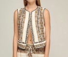 Pearl And Caviar Delphi Vest Runway SS22 Boho Chic Size S/M NWOT