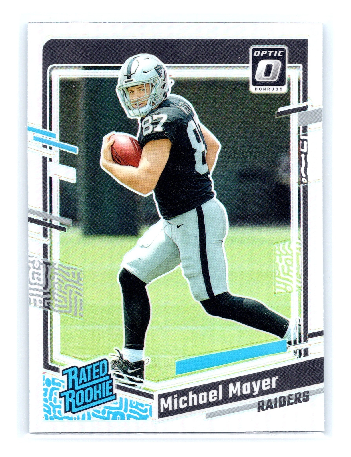 2023 Donruss Optic Football #260 Michael Mayer Rated Rookie Holo Prizm Raiders
