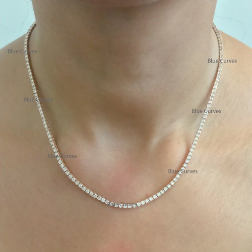 14k Solid Yellow Gold Diamond Tennis 