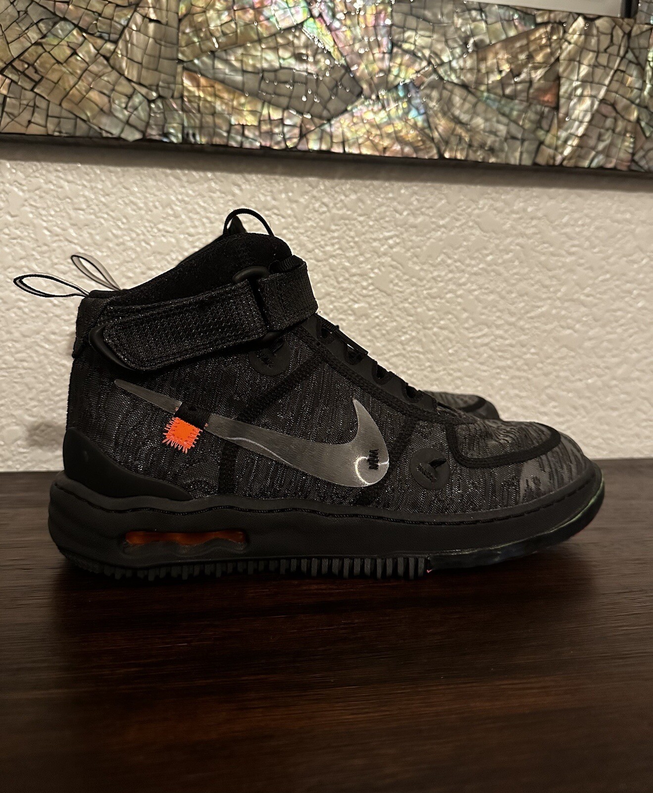 OFF WHITE X NIKE Taglia 9.5 Personalizzate Nike Air Force 1 x Off White Nero 2022