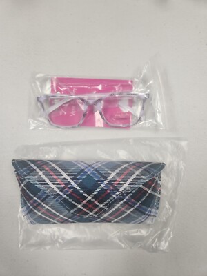 Vera Bradley Reading Glasses Kristen Readers Snowy Plaid +1.50 Matching Case