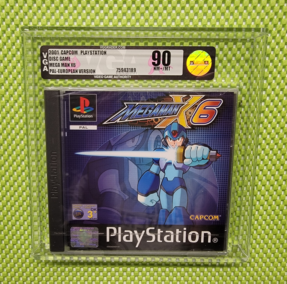 NEW Mega Man X6 Playstation PS1 VGA 90 Sealed PAL Black Label PSX