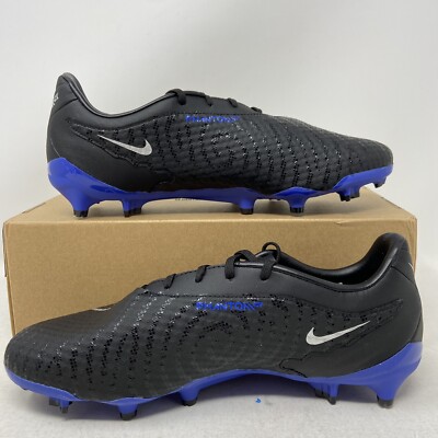Nike Phantom GX Club FG/MG Black Blue Mens Soccer Cleats DD9473