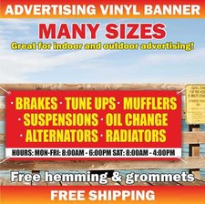 AUTO REPAIR Advertising Banner Vinyl Mesh Sign car service garage brake tune ups
