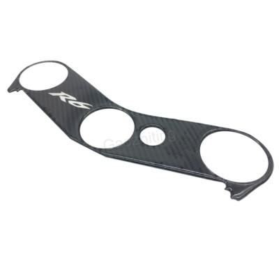 3D Carbon Triple Tree Top Clamp Upper Decal Sticker Fit Yamaha YZF-R6 2006-2016