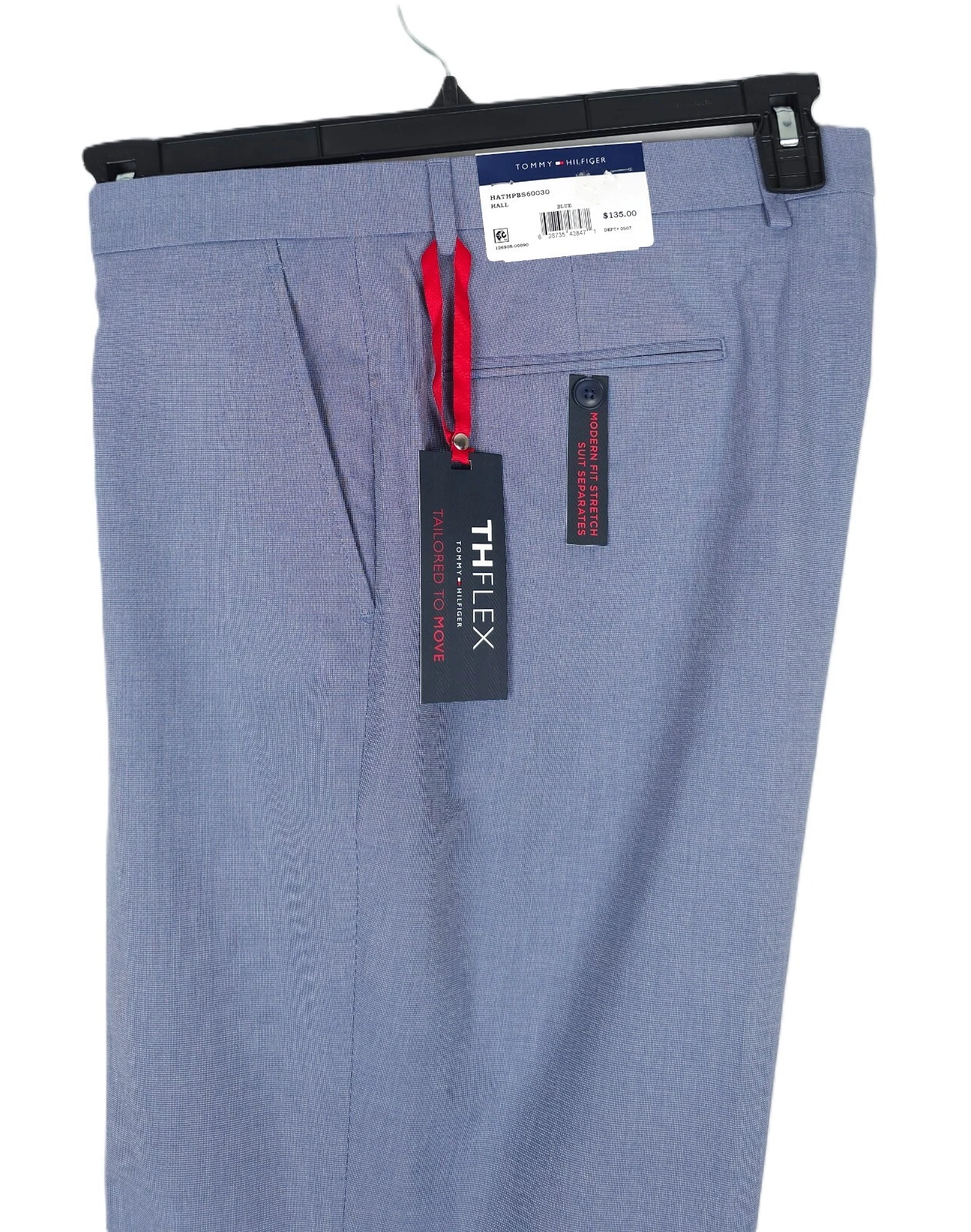 Tommy Hilfiger Mens Modern Fit Dress Pants 38x34 Blue Stretch Cotton Chambray
Opens in a new window