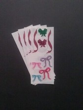 Creative Memories Lot of Four Studio Stickers 2" x 5" Bows