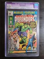 1971 Marvel Feature 1 CGC 5.5 Restored. Origin and 1st App of the Defenders.