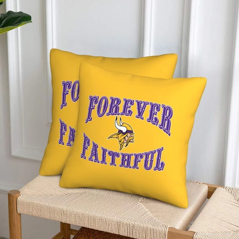 Minnesota Vikings Forever Faithful Throw Pillow Covers