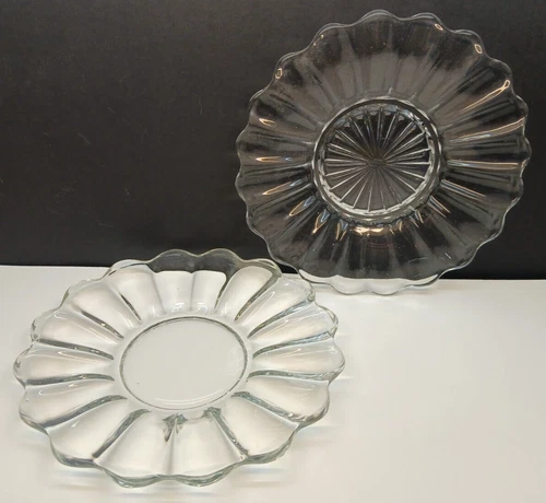 Vintage Heisey Glass 7 1/2" Clear 'Crystolite' Salad Plates