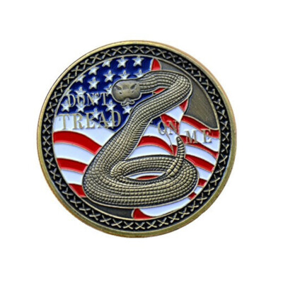 20PCS Challenge Coin US Constitution The Second 2ND Amendment Don't Tread On Me