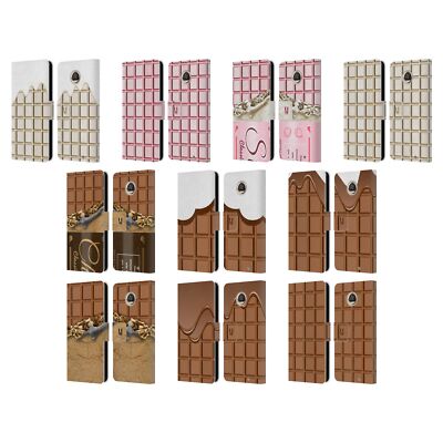 HEAD CASE DESIGNS CHOCOLATY LEATHER BOOK WALLET CASE COVER FOR MOTOROLA PHONES